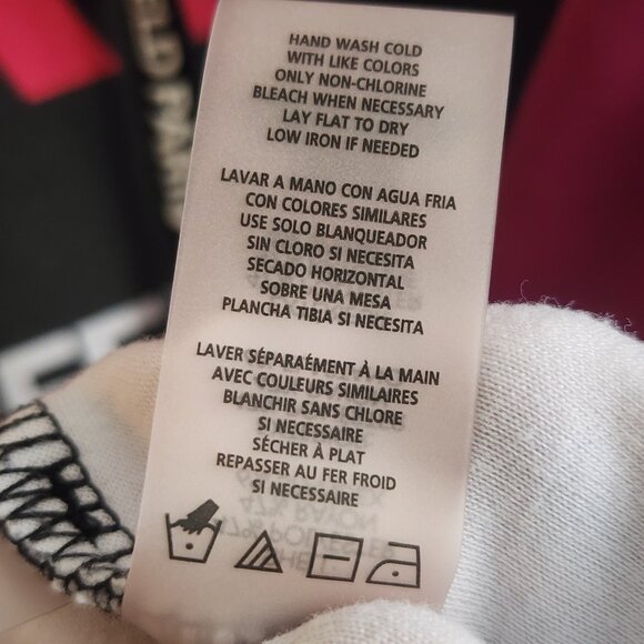 Karl Lagerfeld Paris Hoodie Womens XS Pullover Colorblock Graphic Sweatshirt - Picture 9 of 12